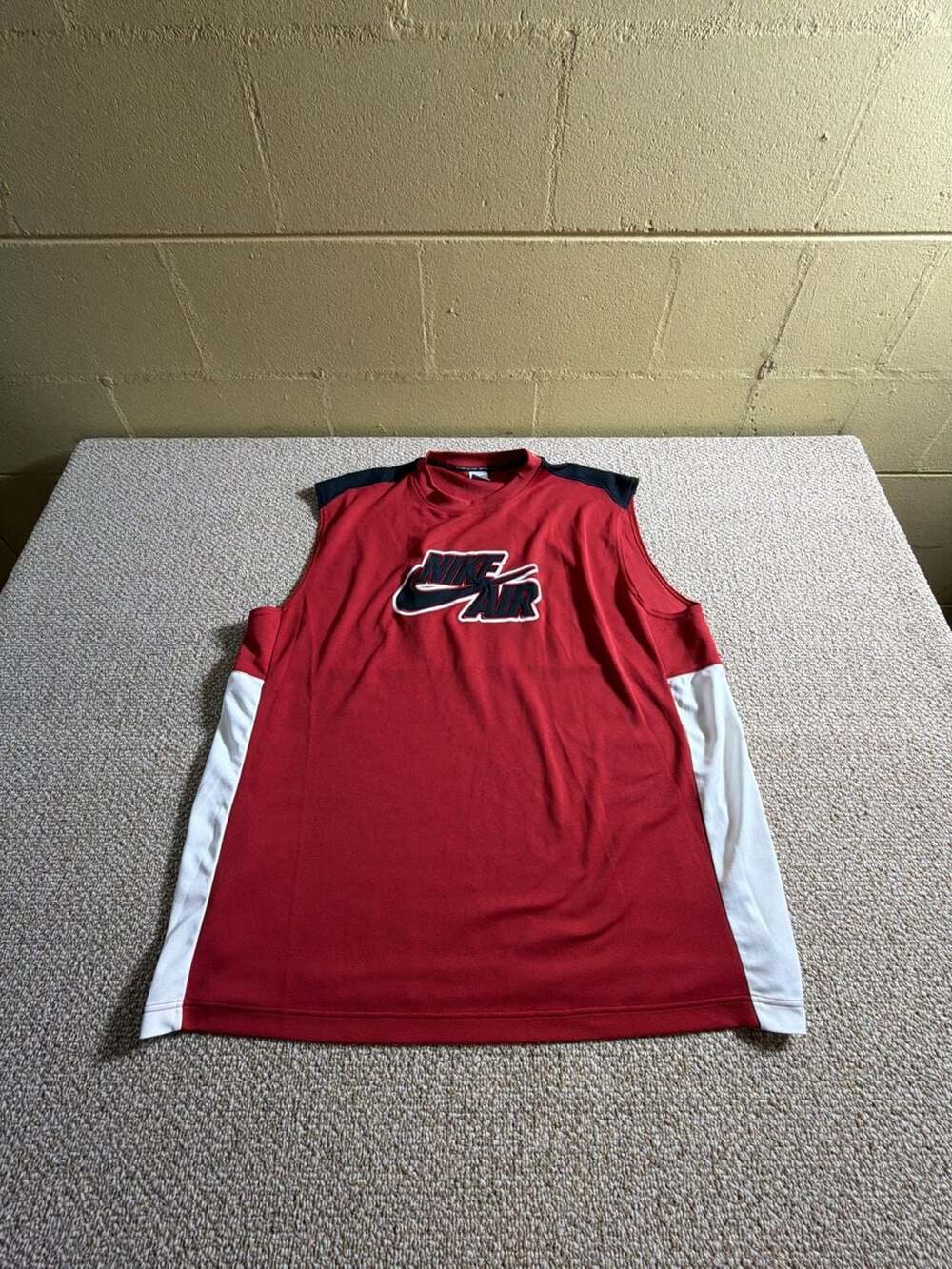 Nike Air Dri-FIT Red Sleeveless Basketball Jersey Tank Top XL